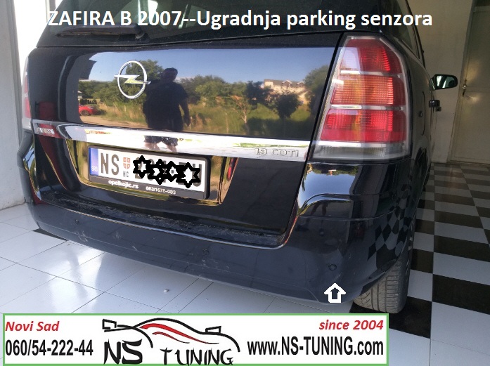 kvalitetni parking senzori novi sad ugradnja opel zafira b ns tuning servis sa ekranom extra